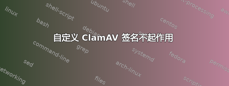 自定义 ClamAV 签名不起作用