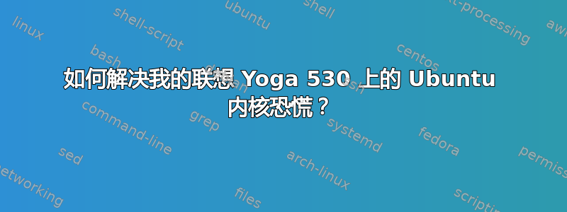 如何解决我的联想 Yoga 530 上的 Ubuntu 内核恐慌？