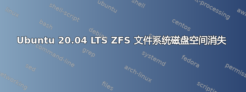 Ubuntu 20.04 LTS ZFS 文件系统磁盘空间消失