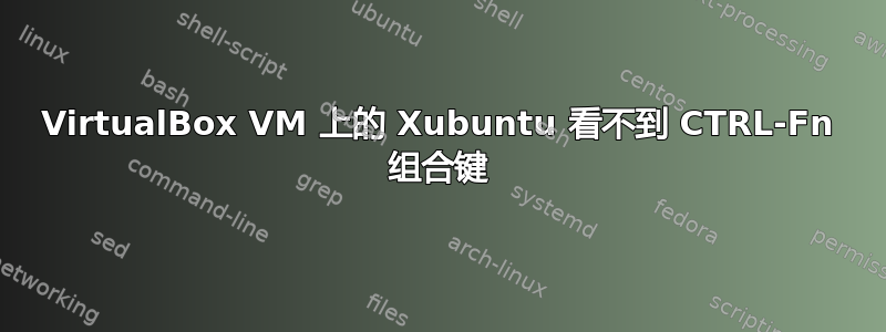 VirtualBox VM 上的 Xubuntu 看不到 CTRL-Fn 组合键