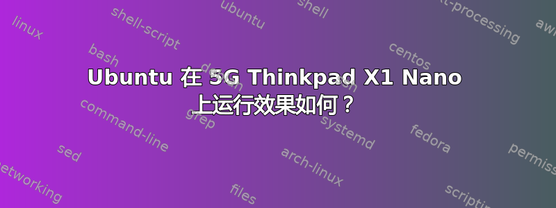 Ubuntu 在 5G Thinkpad X1 Nano 上运行效果如何？