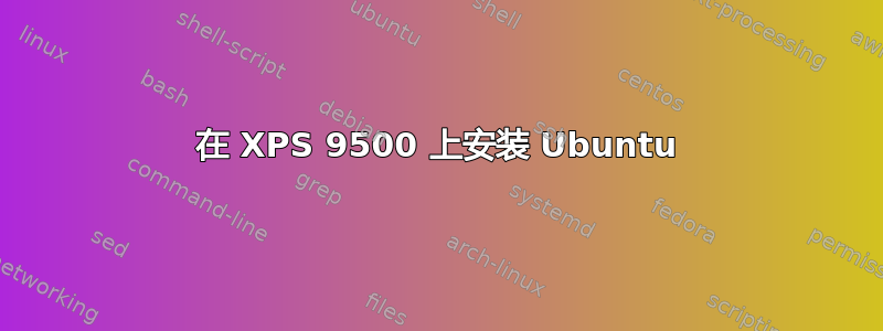 在 XPS 9500 上安装 Ubuntu