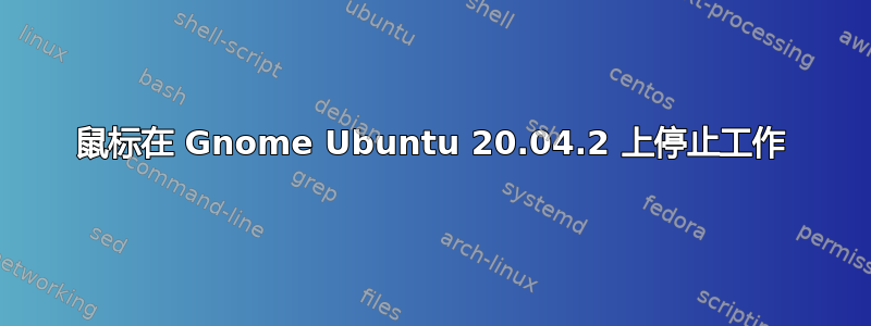 鼠标在 Gnome Ubuntu 20.04.2 上停止工作