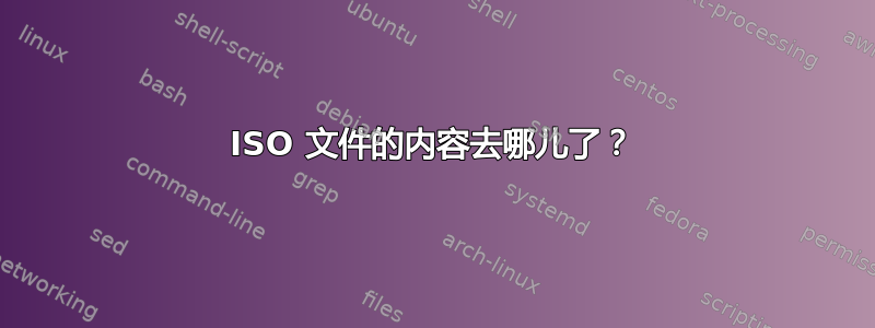 ISO 文件的内容去哪儿了？