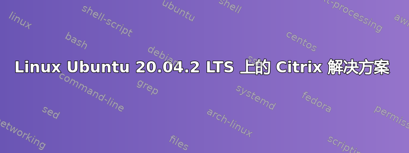 Linux Ubuntu 20.04.2 LTS 上的 Citrix 解决方案