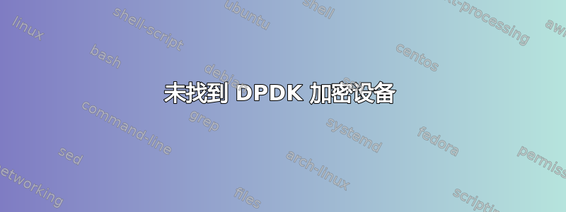 未找到 DPDK 加密设备