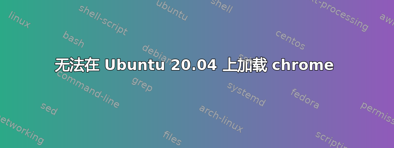 无法在 Ubuntu 20.04 上加载 chrome