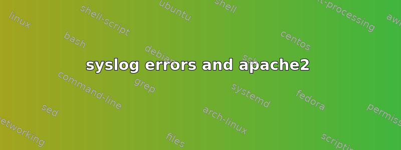 syslog errors and apache2