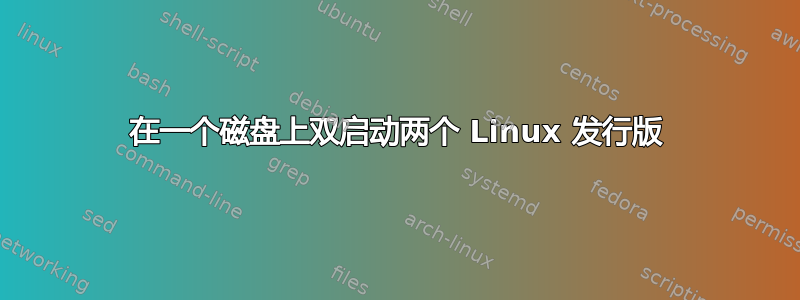 在一个磁盘上双启动两个 Linux 发行版