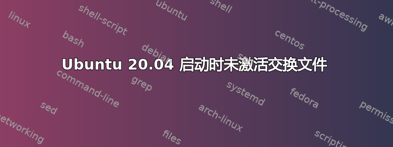 Ubuntu 20.04 启动时未激活交换文件