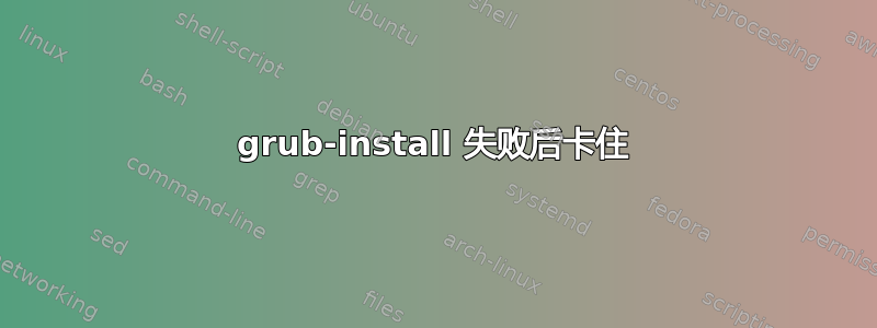 grub-install 失败后卡住