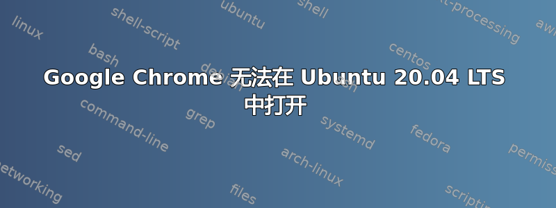 Google Chrome 无法在 Ubuntu 20.04 LTS 中打开