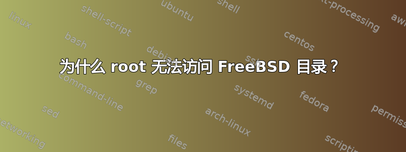 为什么 root 无法访问 FreeBSD 目录？