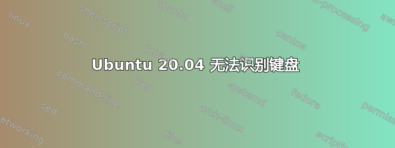 Ubuntu 20.04 无法识别键盘