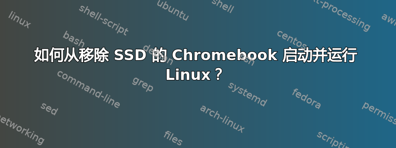 如何从移除 SSD 的 Chromebook 启动并运行 Linux？