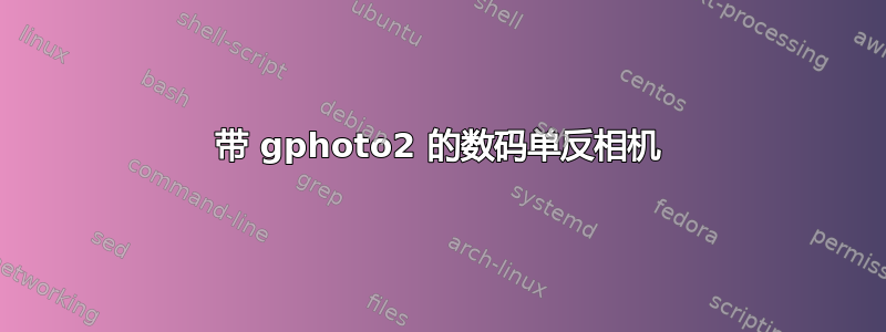 带 gphoto2 的数码单反相机