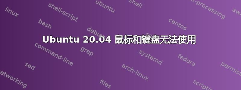 Ubuntu 20.04 鼠标和键盘无法使用