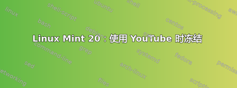 Linux Mint 20：使用 YouTube 时冻结