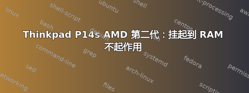 Thinkpad P14s AMD 第二代：挂起到 RAM 不起作用