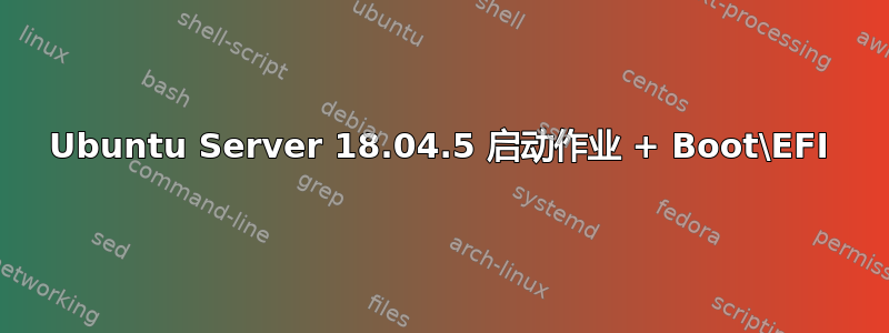 Ubuntu Server 18.04.5 启动作业 + Boot\EFI