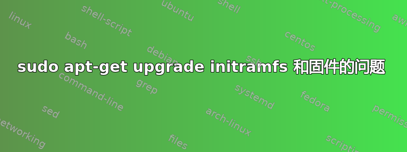 sudo apt-get upgrade initramfs 和固件的问题