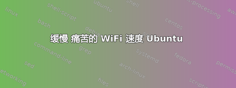 缓慢 痛苦的 WiFi 速度 Ubuntu