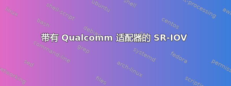 带有 Qualcomm 适配器的 SR-IOV