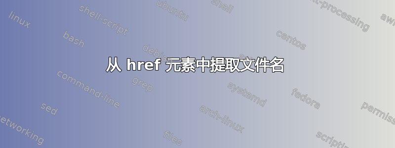 从 href 元素中提取文件名