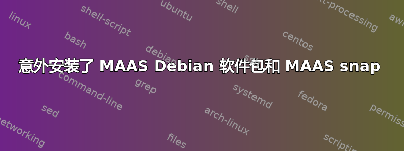 意外安装了 MAAS Debian 软件包和 MAAS snap