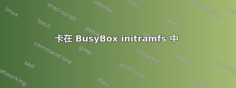 卡在 BusyBox initramfs 中