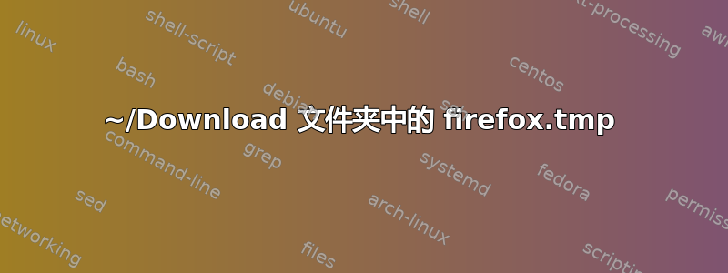 ~/Download 文件夹中的 firefox.tmp