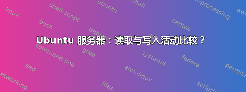 Ubuntu 服务器：读取与写入活动比较？