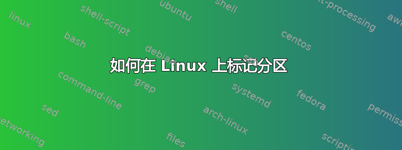 如何在 Linux 上标记分区