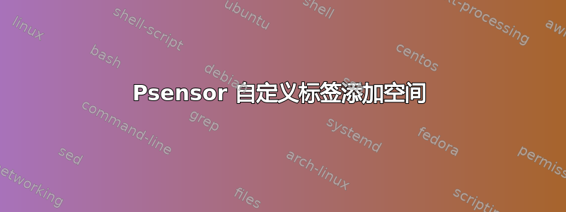 Psensor 自定义标签添加空间