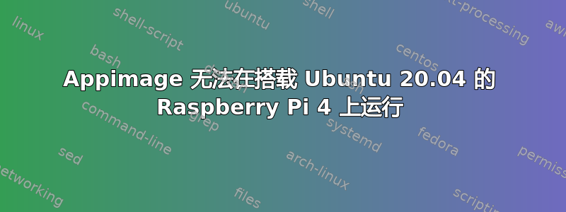 Appimage 无法在搭载 Ubuntu 20.04 的 Raspberry Pi 4 上运行