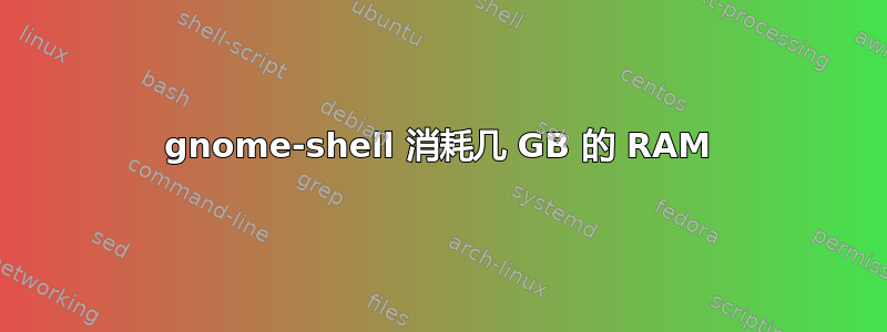 gnome-shell 消耗几 GB 的 RAM