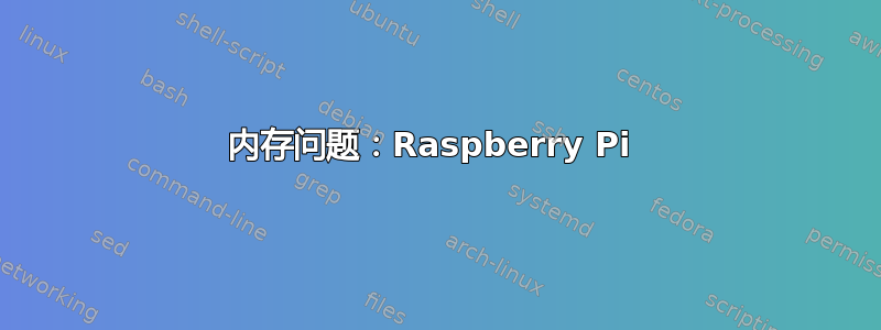 内存问题：Raspberry Pi 