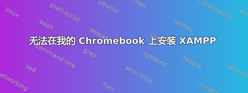 无法在我的 Chromebook 上安装 XAMPP