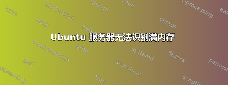 Ubuntu 服务器无法识别满内存