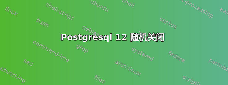 Postgresql 12 随机关闭