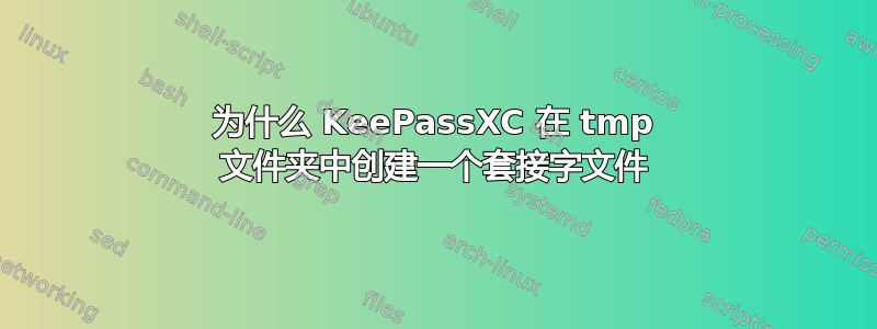 为什么 KeePassXC 在 tmp 文件夹中创建一个套接字文件