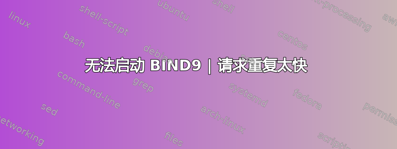 无法启动 BIND9 | 请求重复太快