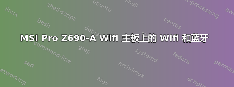 MSI Pro Z690-A Wifi 主板上的 Wifi 和蓝牙 