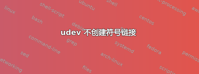 udev 不创建符号链接