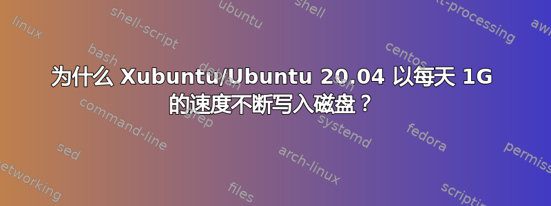 为什么 Xubuntu/Ubuntu 20.04 以每天 1G 的速度不断写入磁盘？