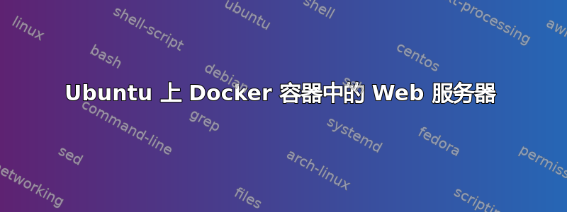 Ubuntu 上 Docker 容器中的 Web 服务器