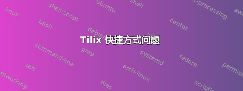 Tilix 快捷方式问题