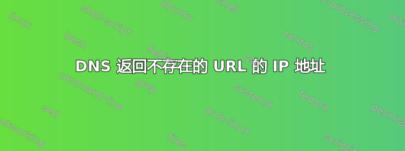 DNS 返回不存在的 URL 的 IP 地址