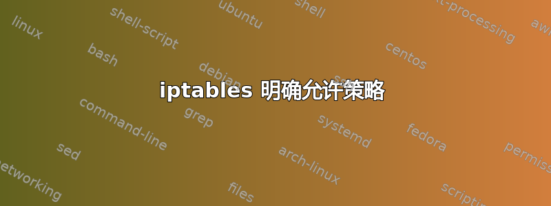 iptables 明确允许策略