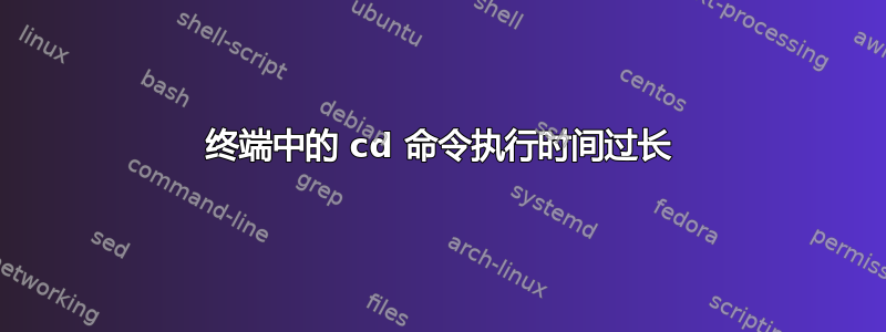 终端中的 cd 命令执行时间过长